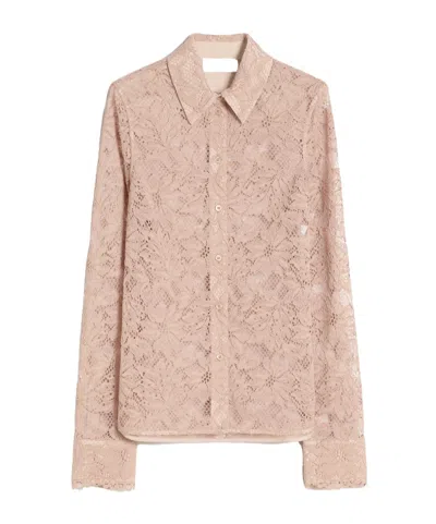 Sportmax Long-sleeved Shirt In Neutral