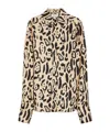 Sportmax Armony Animal Patterned Long-sleeved Shirt In Nude