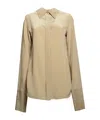 Sportmax Leila Long-sleeved Shirt In Nude