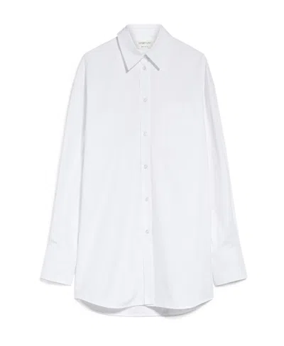 Sportmax Long-sleeved Shirt In White