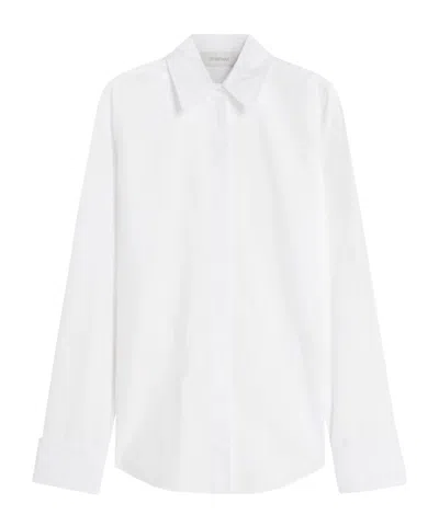 Sportmax Long-sleeved Shirt In White