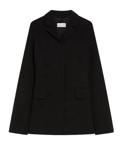 Sportmax Long-sleeved Suit Coat In Black