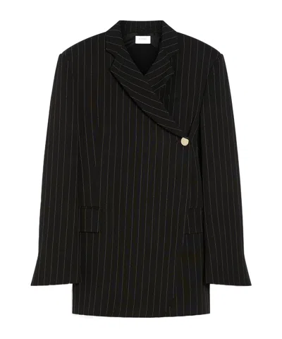Sportmax Long-sleeved Suit Coat In Black