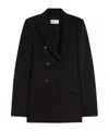 Sportmax Double-breasted Wool Suit In Black