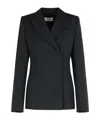 Sportmax Black Stretch Wool Cocco Blazer In Black