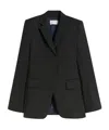 Sportmax Linen And Viscose Twill Blazer In Black