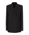 Sportmax Long-sleeved Suit Jacket In Black