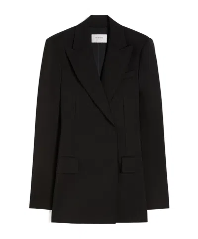 Sportmax Long-sleeved Suit Jacket In Black