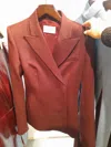 Sportmax Long-sleeved Suit Jacket In Red
