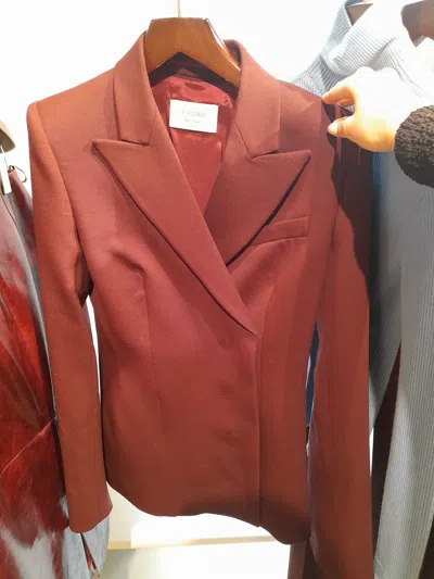 Sportmax Long-sleeved Suit Jacket In Red