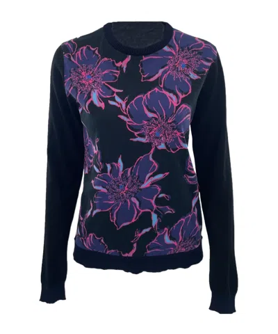 Sportmax Long-sleeved Sweater In Black