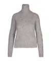 Sportmax Turtleneck Knitted Jumper In Gray