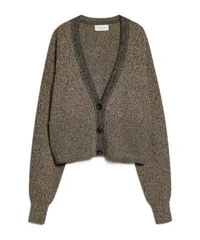 Sportmax Long-sleeved Sweater In Green