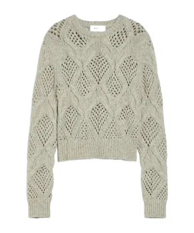 Sportmax Long-sleeved Sweater In Nude