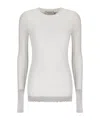 Sportmax Acino1234 Sheer & Knit 2-piece Top In White