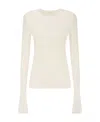 Sportmax Long-sleeved T-shirt In White