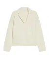 Sportmax Long-sleeved Wool Jacket In White