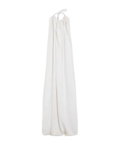 Sportmax Long Viscose Dress In White