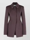 Sportmax Longline Jacket Structured Shoulders In Purple