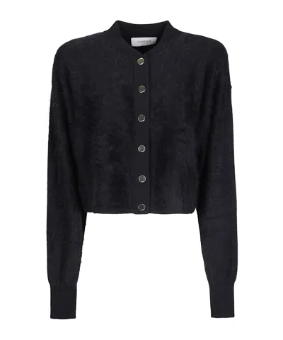 Sportmax Long-sleeve Cardigan In Transparent