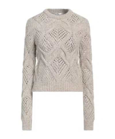 Sportmax Long-sleeve Crew Neck Sweater In Multi