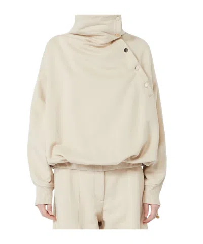 Sportmax Long-sleeve Sweatshirt In Neutral