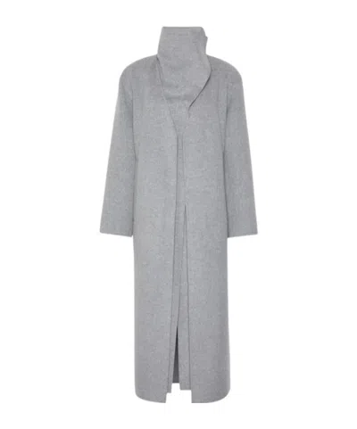 Sportmax Long-sleeved Coat In Black