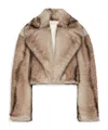 Sportmax Pinstripe-pattern Jacket In Brown