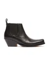 Sportmax Loose And Tight Inlaid Short Boots In Black