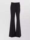 Sportmax Lince Flare Trousers With Customised Double Belt In Black