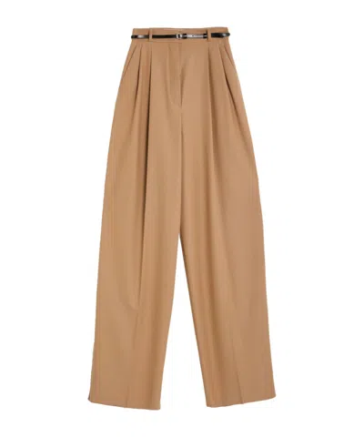 Sportmax Loose Trousers In Nude