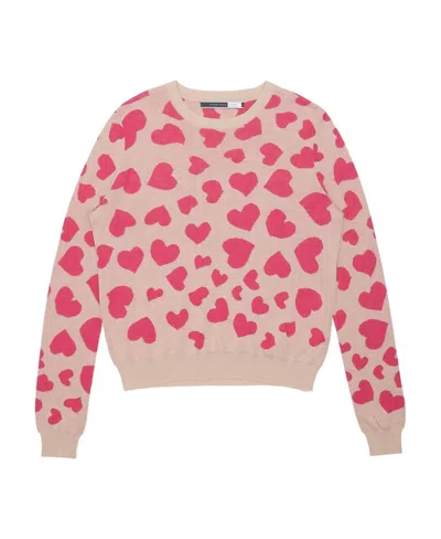 Sportmax Love Pattern Pullover In Nude