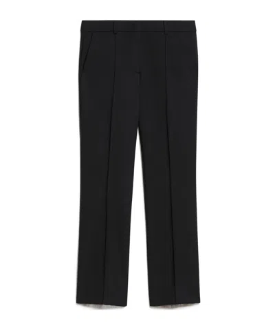 Sportmax Low-rise Bell Bottoms In Black
