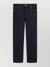 SPORTMAX LOW WAIST WIDE LEG JEANS WITH CROPPED LENGTH