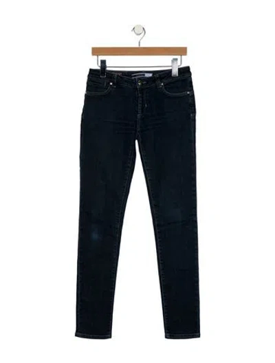 Pre-owned Sportmax Low-rise Skinny Leg Jeans In Blue