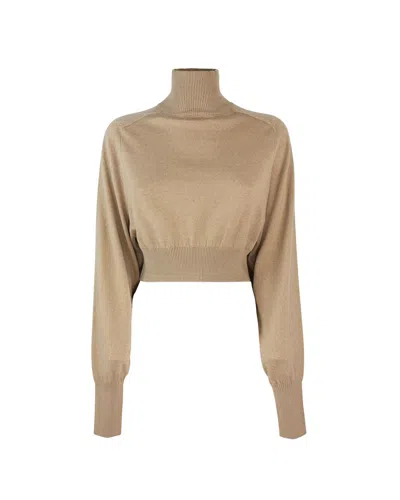 SPORTMAX CROPPED CAMEL HOWLING CUB