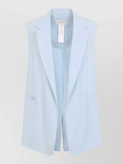 Sportmax Maggio Tailored Vest Sleeveless Lapel Design In Multi