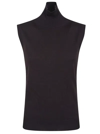 Sportmax Maglia-canottiera-top Vertigo In Black