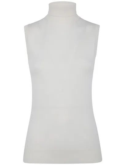 Sportmax Maglione Senza Maniche "spx Eschimo" In White