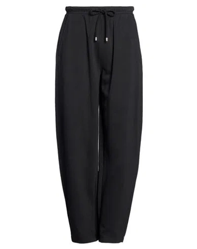 Sportmax Man Pants Black Size Xl Cotton, Elastomultiester