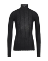 Sportmax Man Turtleneck Black Size S Wool, Polyamide, Polyester