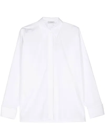 Sportmax Cotton Oxford Shirt In White
