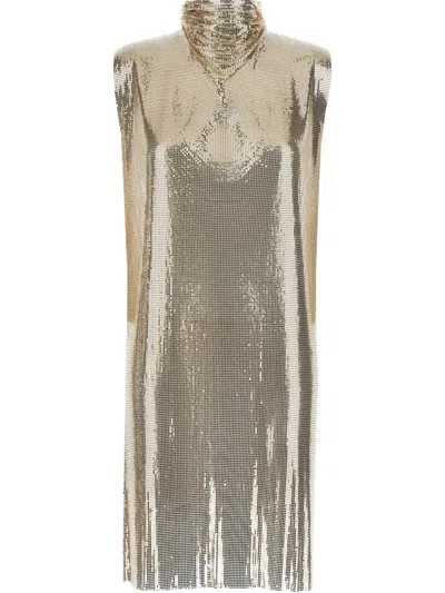 Sportmax Shimmering Knit Mini Dress In Pink