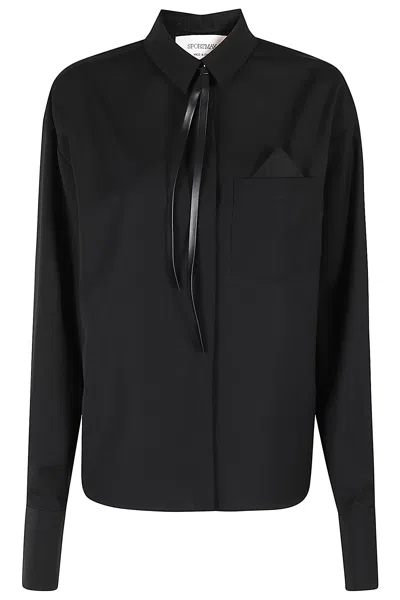 Sportmax Mappa Oversized Shirt In Black