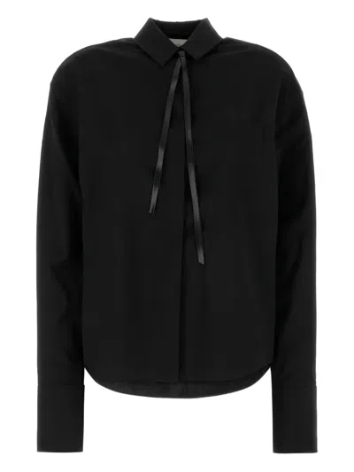 Sportmax Black Wool Mappa Shirt