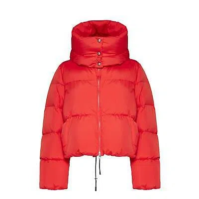 Pre-owned Sportmax Marica Down Jacket 38 It In Red