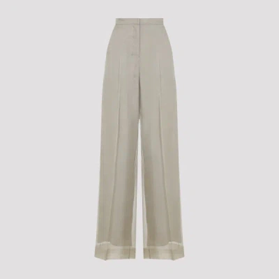 Sportmax Max Mara Pianoforte Olivi Organza Pants 42 In Multi
