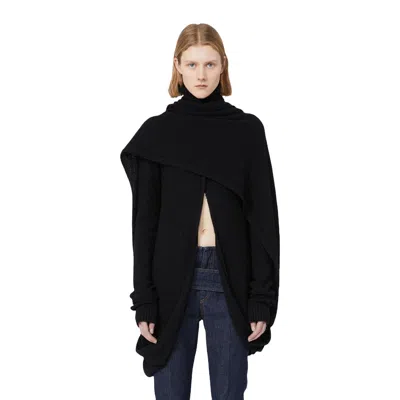Sportmax Long-sleeved Sweater In Black