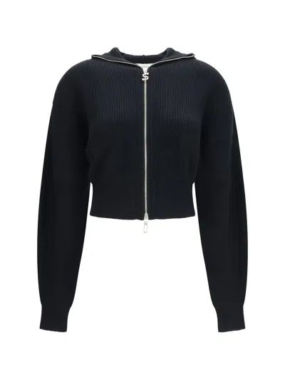 Sportmax Max Mara  Balco Ribbed Cardigan In Black