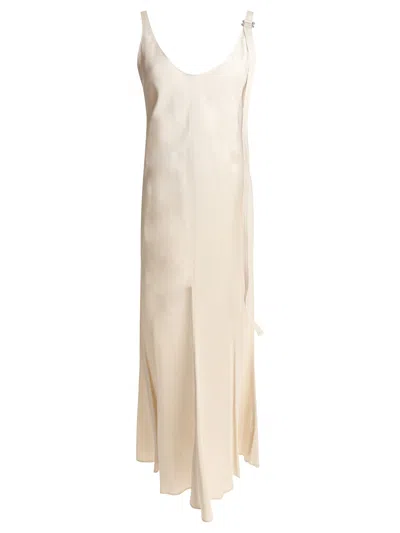 Sportmax Max Mara  Beige Viscose Dress In Neutral